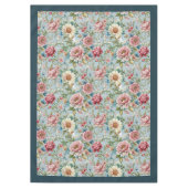 Elegante rococo bloemen  botanische patronen tafelkleed (Voorkant)