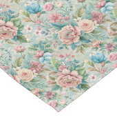 Elegante  rococo delicate wervelende bloemen lange tafelloper (Hoek)