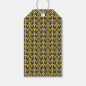 Elegante Rococo Revival Goud & Houtskool Barok Cadeaulabel (Voorkant)