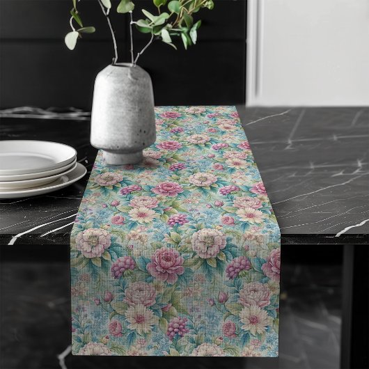 Elegante Rococo Tafelloper Bloempatronen
