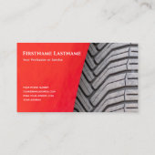 Elegante rode autobandprofiel bandenfitter tuning visitekaartje (Achterkant)
