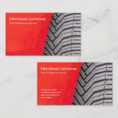 Elegante rode autobandprofiel bandenfitter tuning visitekaartje (Voorkant / Achterkant)