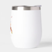 Elegante rode Bachelorette Thermische Wijn Tumbler (Links)