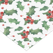 Elegante rode bessen kerst korte tafelloper (Hoek)