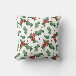 Elegante rode bessen kerst kussen