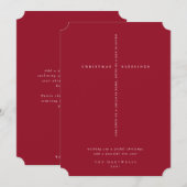 Elegante Rode Bijbeltekstkruis met Besjes Feestdagenkaart (Voorkant / Achterkant)