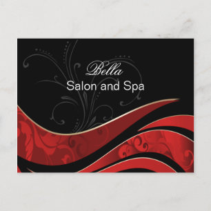 elegante rode bloei bedrijf Dank u Kaarten