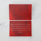 Elegante rode bloem Happy Birthday Kaart (Binnen)