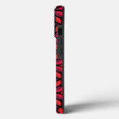 Elegante rode bloem naadloos patroon Case-Mate iPhone case (Achterkant / Links)