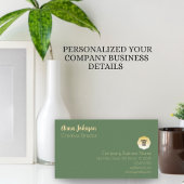 Elegante Rode Bloemen Aangepaste Naam Visitekaartje