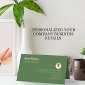 Elegante Rode Bloemen Patroon Custom Naam Business Afsprakenkaart