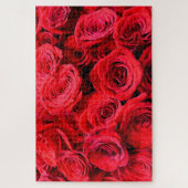 Elegante rode bloemen Rode Rozen roos tuin Legpuzzel (Verticaal)