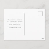 Elegante Rode Bloemen Typografie Bedrijf Kerstmis Feestdagenkaart (Achterkant)