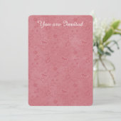 Elegante rode bloemen verjaardag kaart (Staand voorkant)