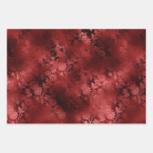 Elegante rode bloemenbruiloft inpakpapier vel (Voorkant 2)