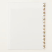 Elegante Rode Bloemhoed Mode Planner (Achterkant)