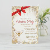 Elegante rode boog, gouden glas, sterren bedrijf K Kaart (Staand voorkant)