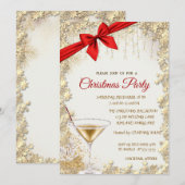 Elegante rode boog, gouden glas, sterren bedrijf K Kaart (Voorkant / Achterkant)