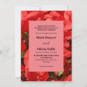 Elegante rode bord bruiloft uitnodiging Sjabloon (Voorkant)