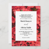 Elegante rode bord bruiloft uitnodiging Sjabloon (Voorkant)