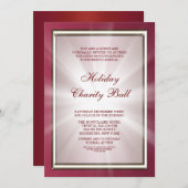 Elegante rode corporate partij kaart (Voorkant / Achterkant)