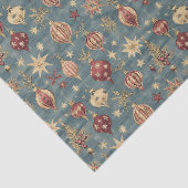 Elegante  rode en crème kerstversieringen tissuepapier (Detail)