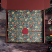 Elegante  rode en crème kerstversieringen tissuepapier