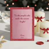 Elegante rode en gouden Kaart