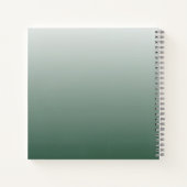Elegante rode en groene notitieboek (Achterkant)