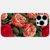 Elegante rode en perzik Rozen Case-Mate iPhone Case (Achterkant (horizontaal))