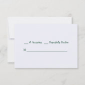 Elegante rode en roze roos rand trouw-RSVP RSVP Kaartje (Achterkant)