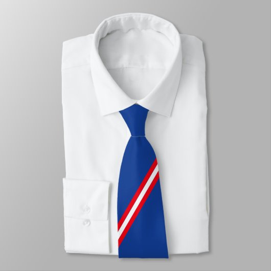 Elegante rode en witte strepen stropdas (Gebonden)