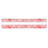 Elegante rode en witte wervelingen & strepen korte tafelloper (Horizontaal)