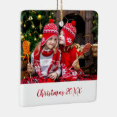 Elegante rode familie foto modern keramisch ornament (Rechts)