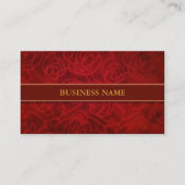 Elegante rode fluweel textuur visitekaartje (Voorkant)