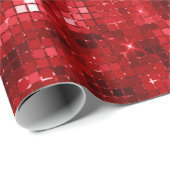 Elegante rode folie cadeaupapier (Rol Hoek)