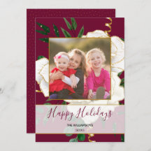 Elegante rode glam  witte rozen glitter foto