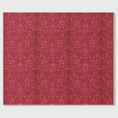 Elegante rode glamour glitter cadeaupapier (Vlak)
