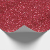 Elegante rode glamour glitter cadeaupapier (Hoek)