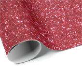 Elegante rode glamour glitter cadeaupapier (Rol Hoek)