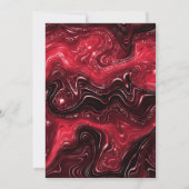 Elegante Rode Glitter Strata  Lijst Verjaardag Kaart (Achterkant)