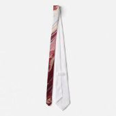 Elegante rode goud marmer stropdas (Achterkant)