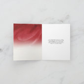 Elegante Rode & Gouden Abstracte Gevouwen Kerst Ui (Binnen)