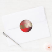 Elegante rode gouden vrolijke kerst Stickers (Envelop)
