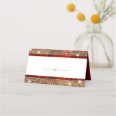 Elegante rode gouden zitplaats kaartjes (Voorkant)