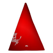 Elegante rode gradiënt een tekst naar keuze feesthoedjes (Rechts)