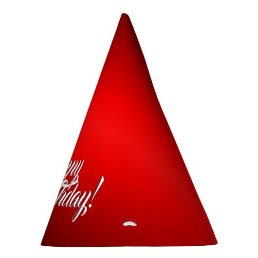 Elegante rode gradiënt een tekst naar keuze feesthoedjes (Rechts)