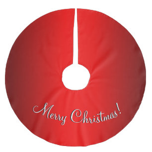 Elegante rode gradiënt een tekst naar keuze kerstboom rok