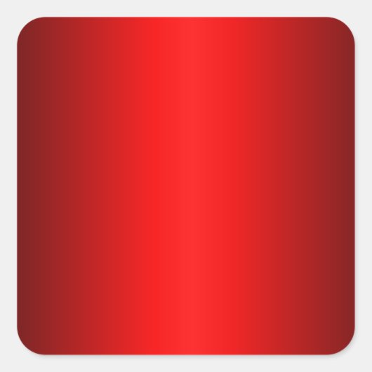 Elegante rode gradiënt naar zwart vierkante sticker (Voorkant)