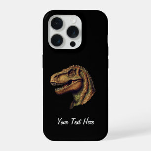 Elegante Rode Groene Dinosaur T-Rex Tyrannosaurus iPhone 15 Pro Case
